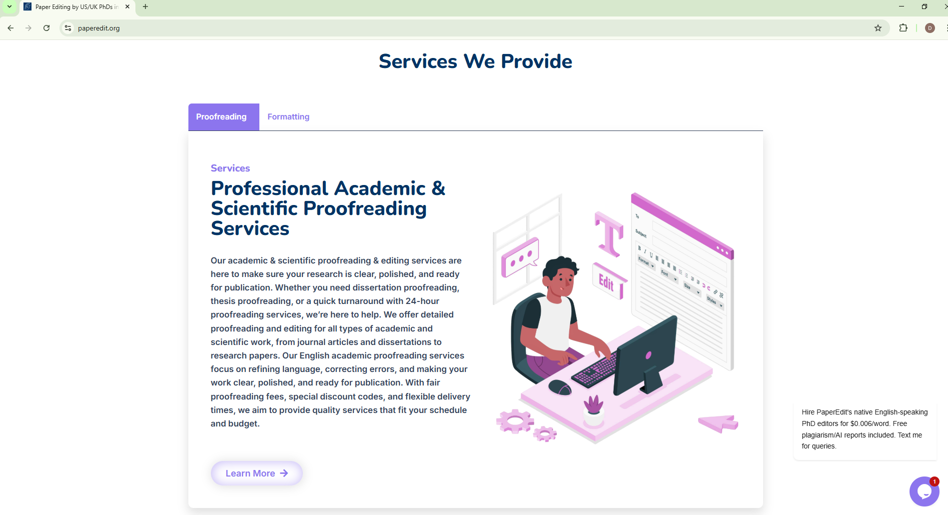 Paperedit's service 1