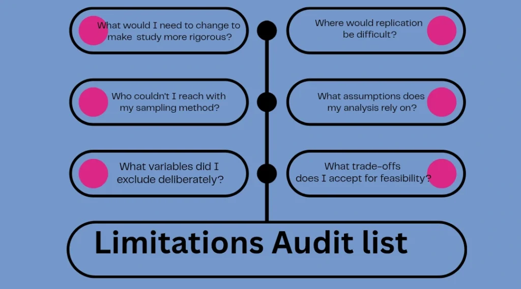 Limitations Audit list