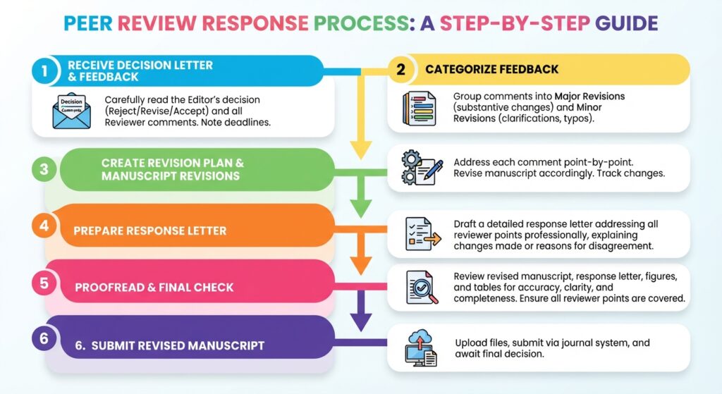 the stages of responding to peer reviewer comments