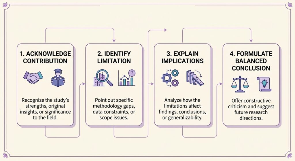 A four stage academic critique workflow