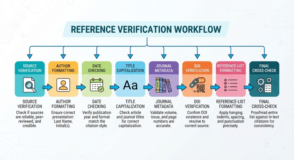 apa 7th edition reference formatting workflow