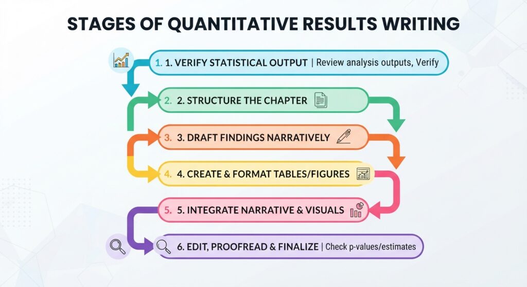 step by step quantitative result